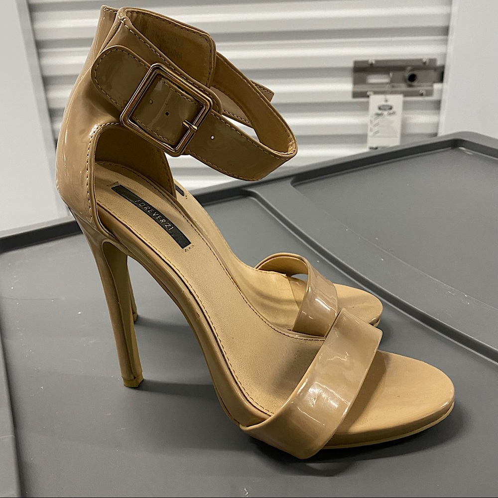 Nude Ankle Strap Heel Size 6